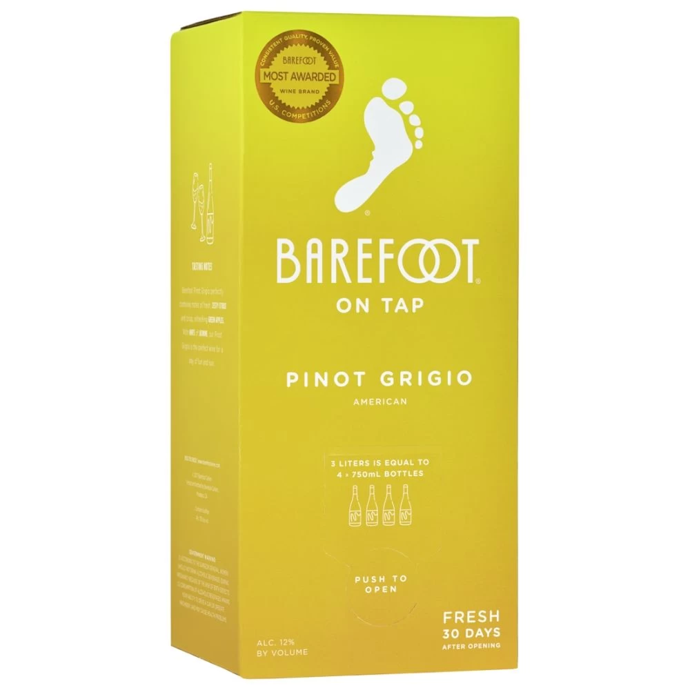Barefoot Pinot Grigio Bib 3L