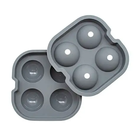 BARY3 Grey 4 Ball Ice Tray