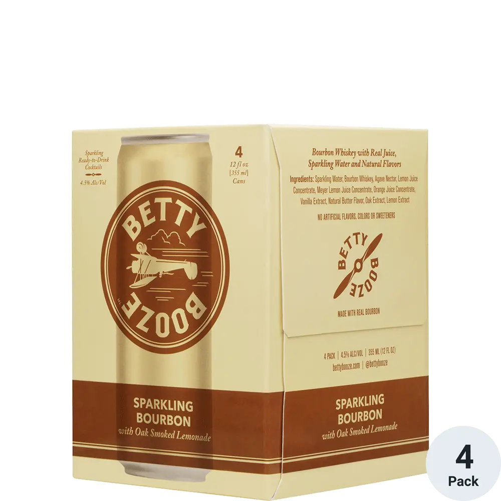 Betty Booze Bourbon Oak Lemonade 4PK