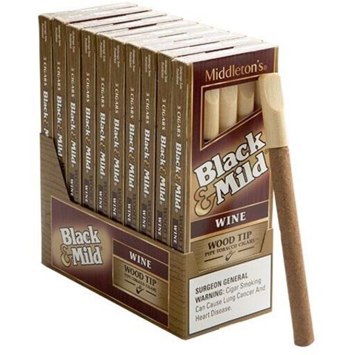 Black & Mild Wine Wood Tip 5PK