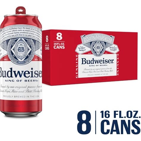 Budweiser 8PK 16OZ Can