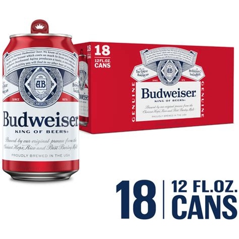 Budweiser Can 18PK 12 Oz