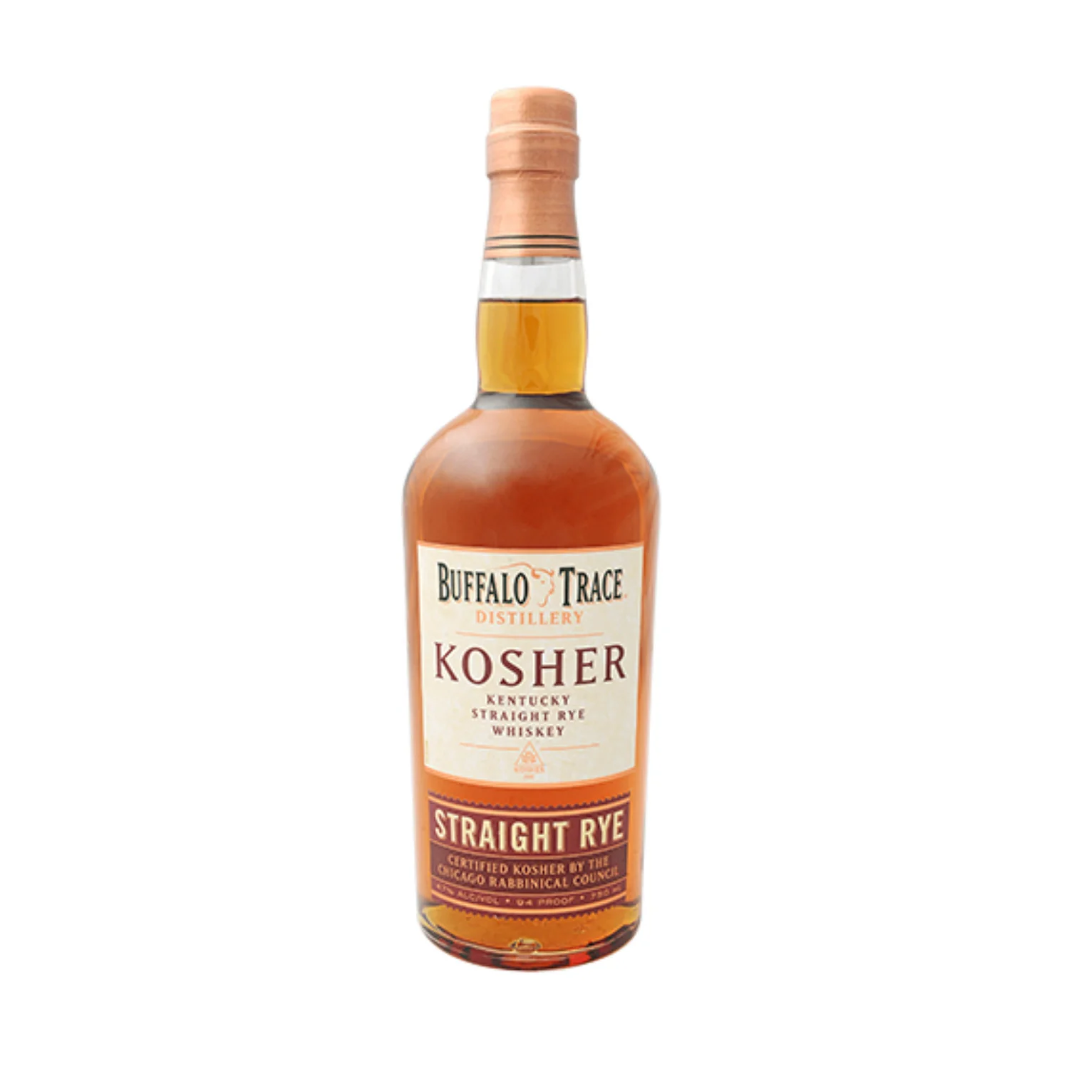 Buffalo Trace Kosher Straight Rye 750ML