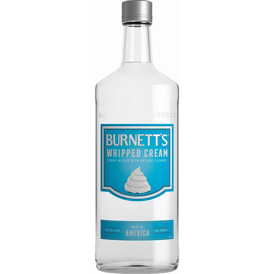 Burnetts Whipped Cream Vodka 750ML