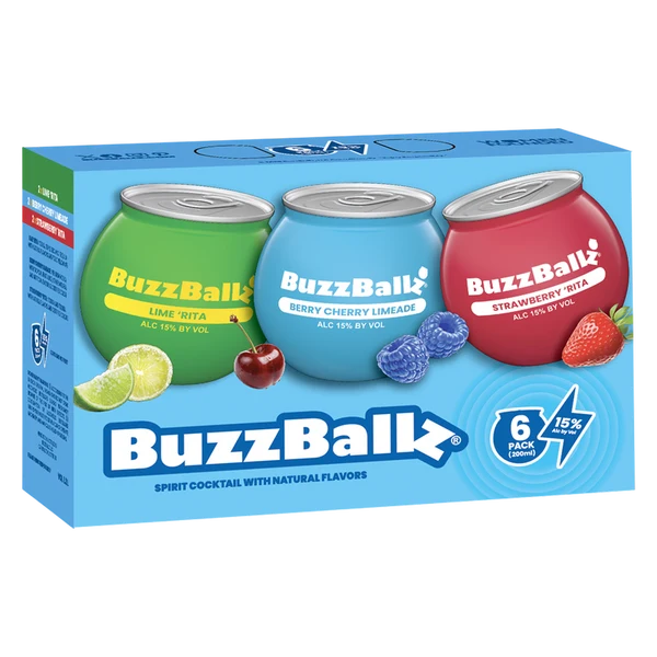 Buzzball Vvariety 200ML 6PK