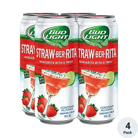 Bud Light Straw-Ber-Rita 16OZ Can