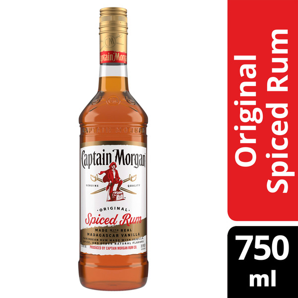 Captain Morgan Spiced Rum 750ML Glass
