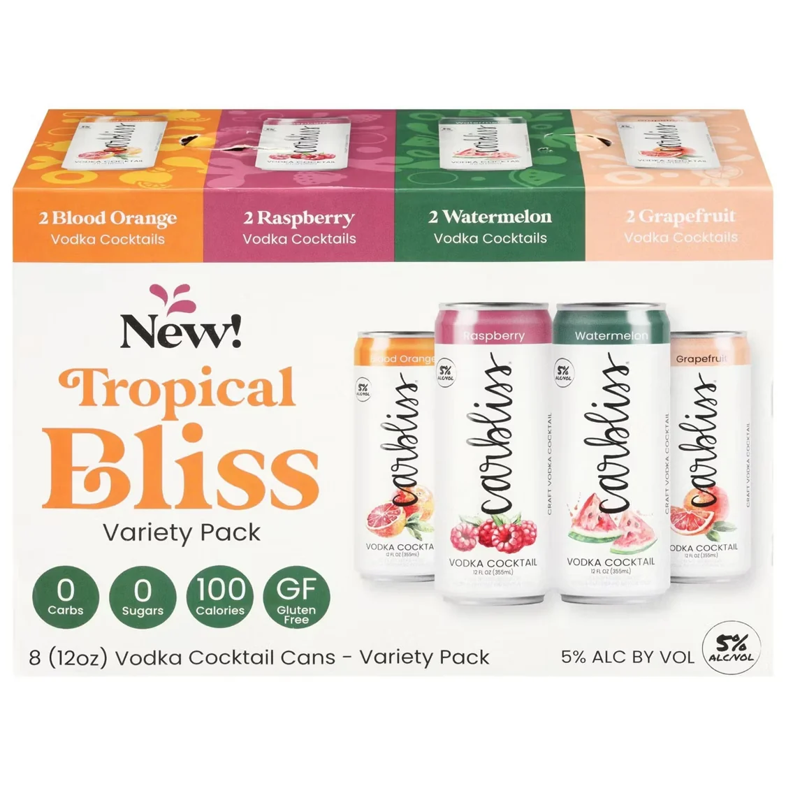 Carbliss Vodka Tropical 8PK