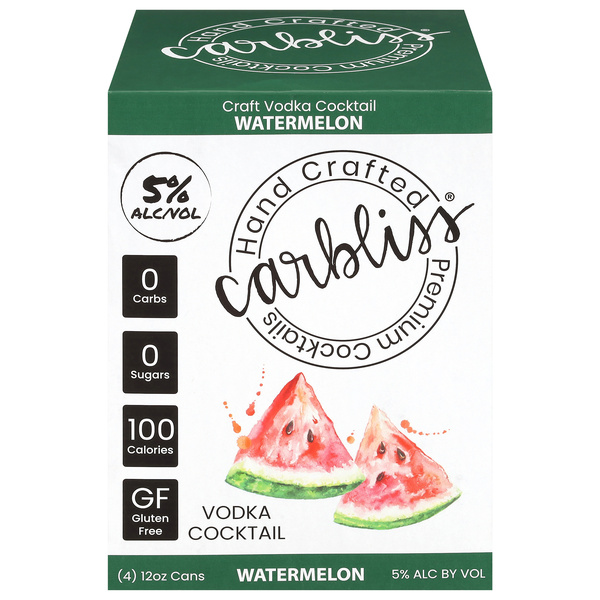 Carbliss Vodka Watermelon 4PK