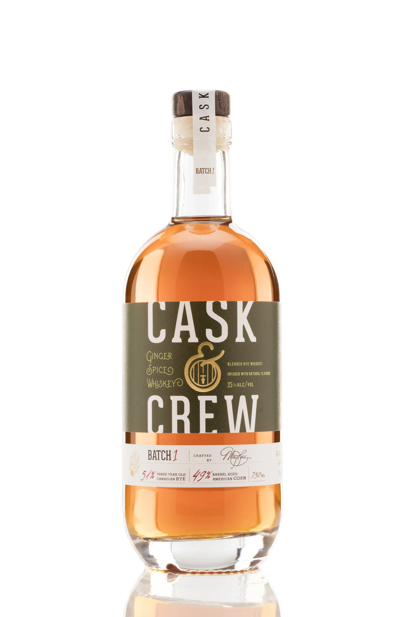 Cask & Crew Ginger Spice Whiskey 750ML