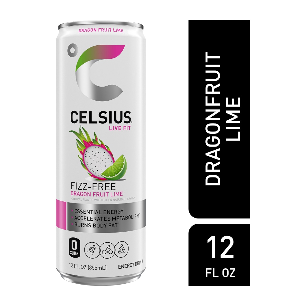 Celsius Dragonfruit Lime Zero Sugar 12OZ