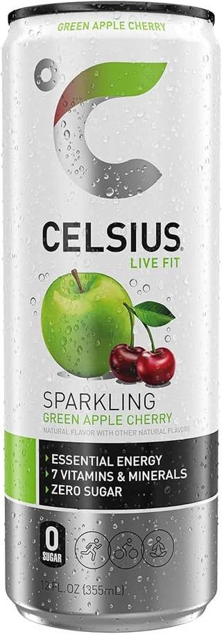 Celsius Green Apple Cherry 12OZ
