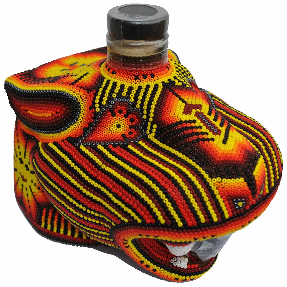 Chaquira Beaded Jaguar Anejo 750ML