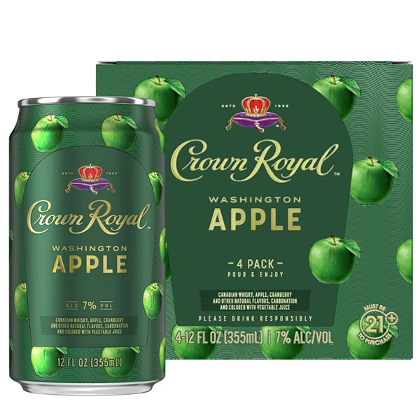 Crown Royal Cktl Washington Apple 4PK