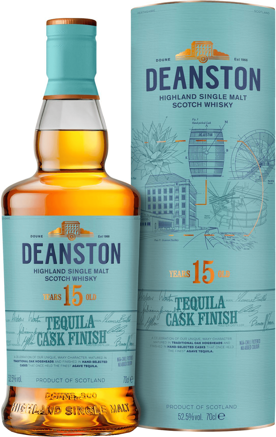 Deanston Scotch Smalt Tequila Cask 15Y 750ML