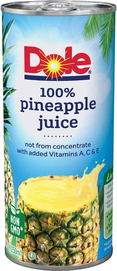 Dole Pineapple Juice 8 Oz