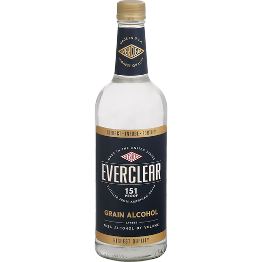 Everclear 151 Proof 750ML Plastic