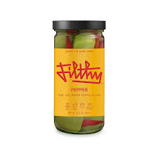 Filthy Peppers Olives 8OZ Jar
