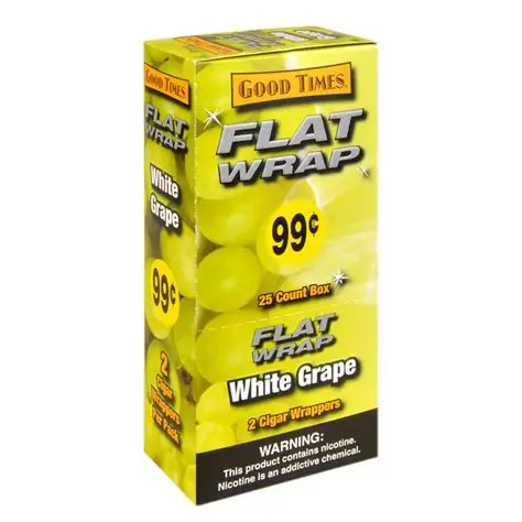 Flat Wrap White Grape 2PK