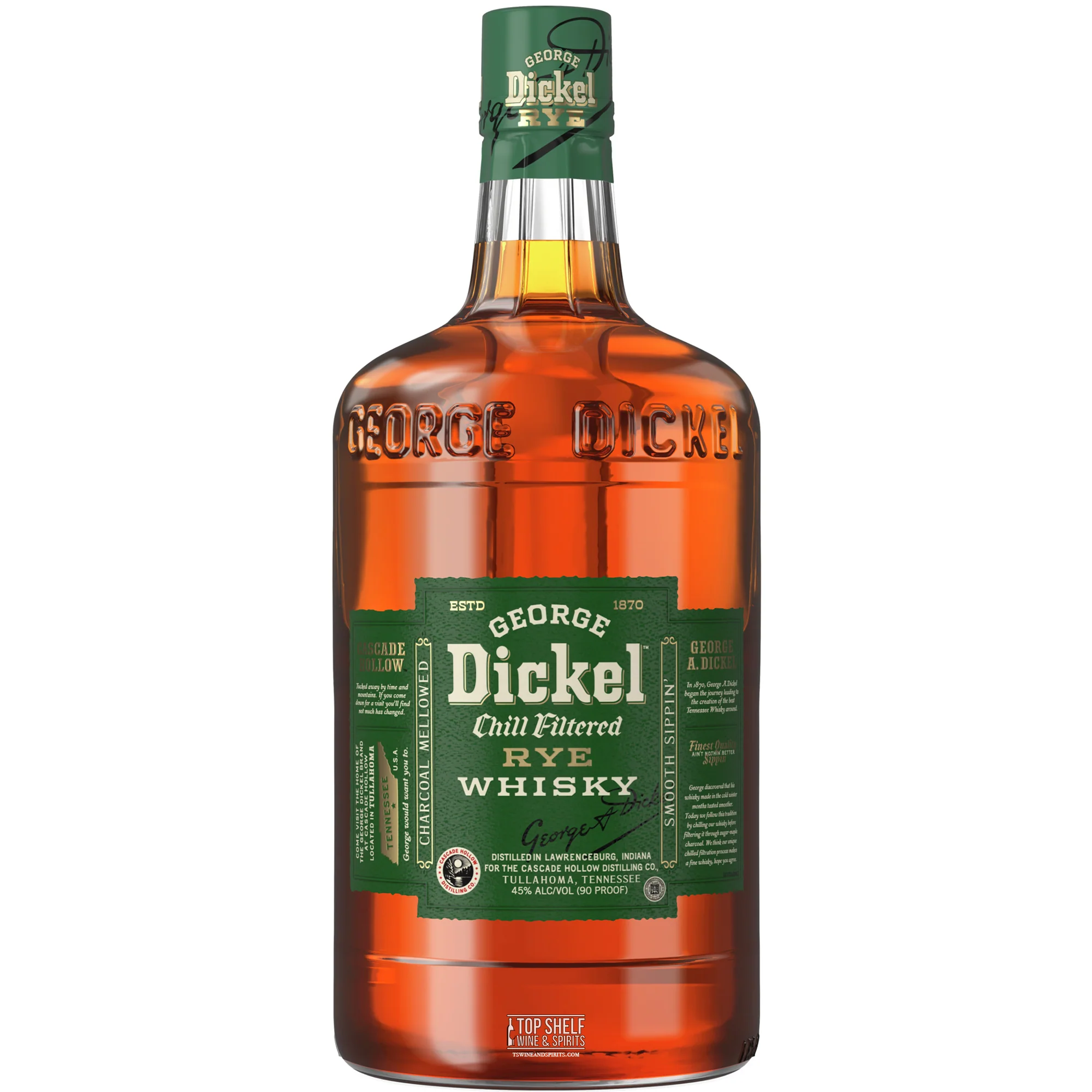 George Dickel Rye Whisky 1.75L