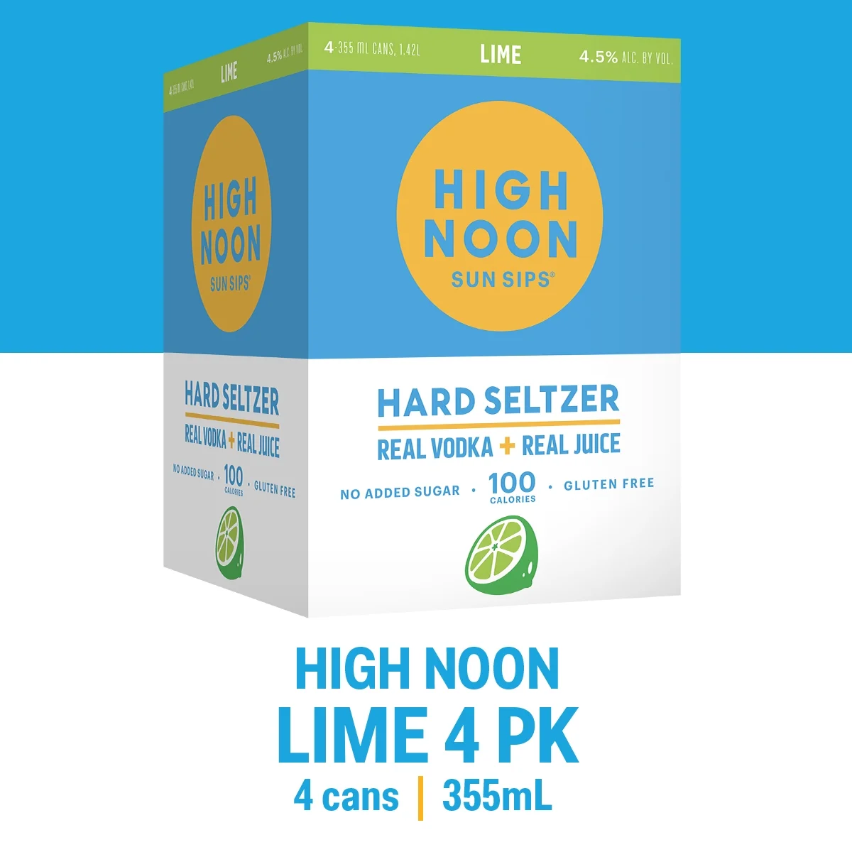 High Noon Lime 4PK