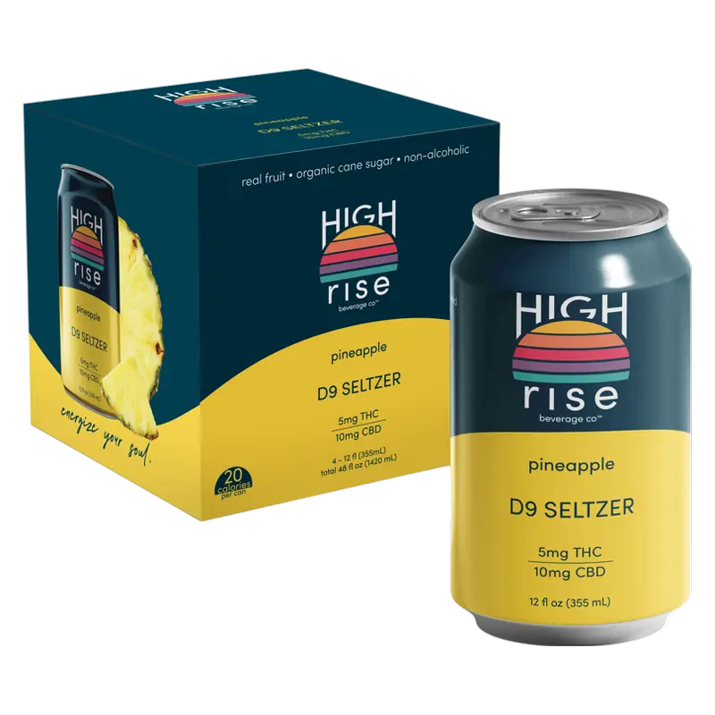 High Rise Pineapple Thc 4PK Can