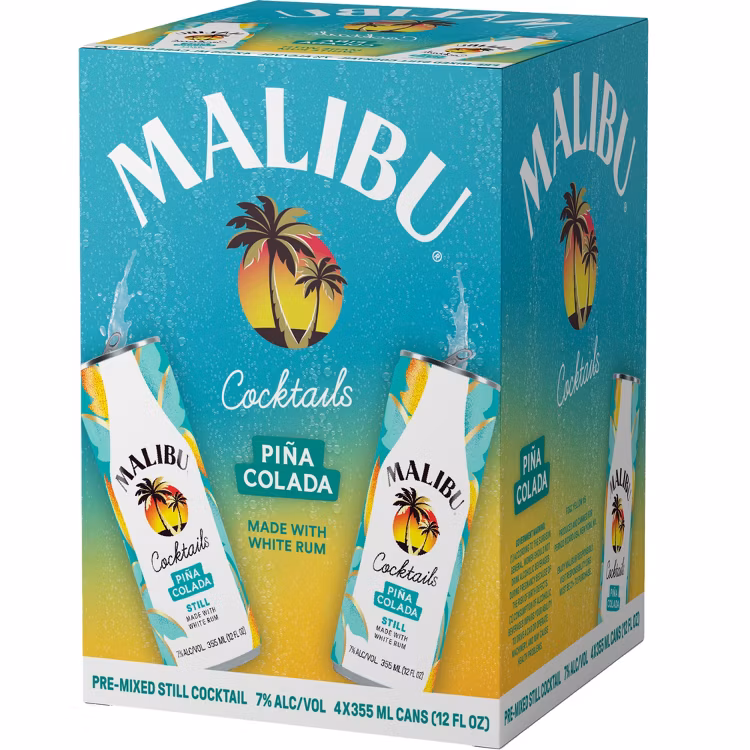 Malibu Cktl Pina Colada 4PK