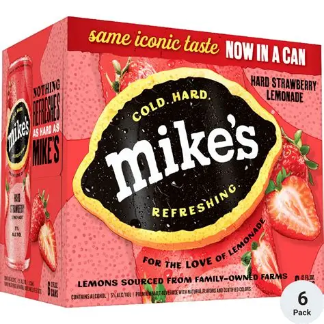 Mikes Hard Strawberry Lemonade 6PK Can