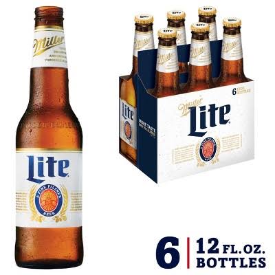 Miller Lite 6PK Bottles