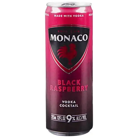 Monaco Black Raspberry 12OZ Can
