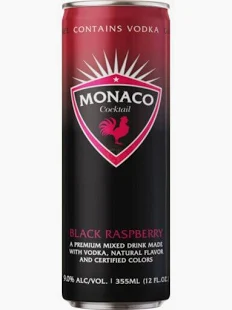 Monaco Vdk Cktl Blk Rasp 12OZ