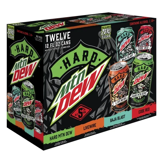 Mountain Dew Hard Variety Pack Zero Sugar