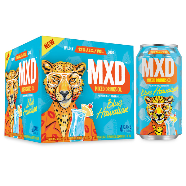 Mxd Blue Hawaiian 4PK Cans