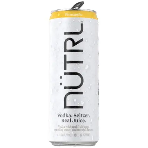 Nutrl Pineapple Vodka Seltzer 24OZ