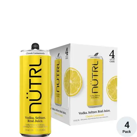 Nutrl Vodka Seltzer Lemonade 12OZ 4PK