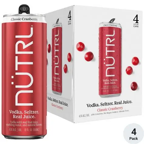 Nutrl Vodka Soda Cranberry 4PK Can