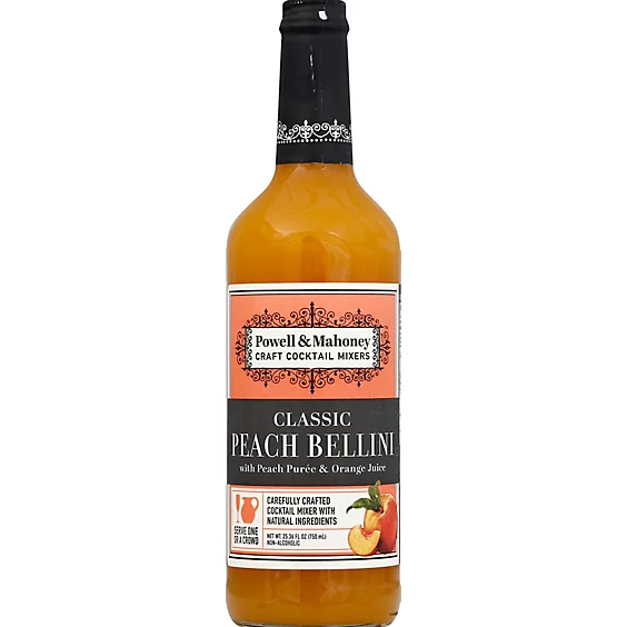 Powell and Mahoney Peach Bellini Mixer 750ML