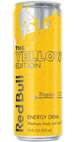 Red Bull Yellow 12OZ Can