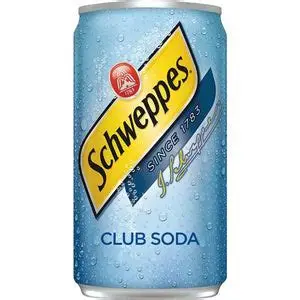 Schweppes Club Soda 7.5OZ Cn SINGLE/6PK