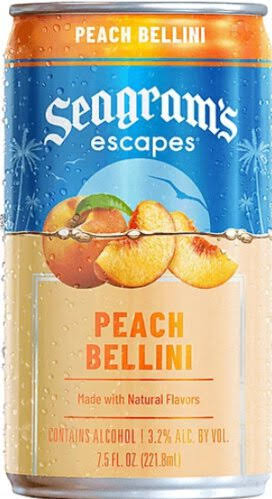 Seagrams Peach Bellini 7.5OZ Can