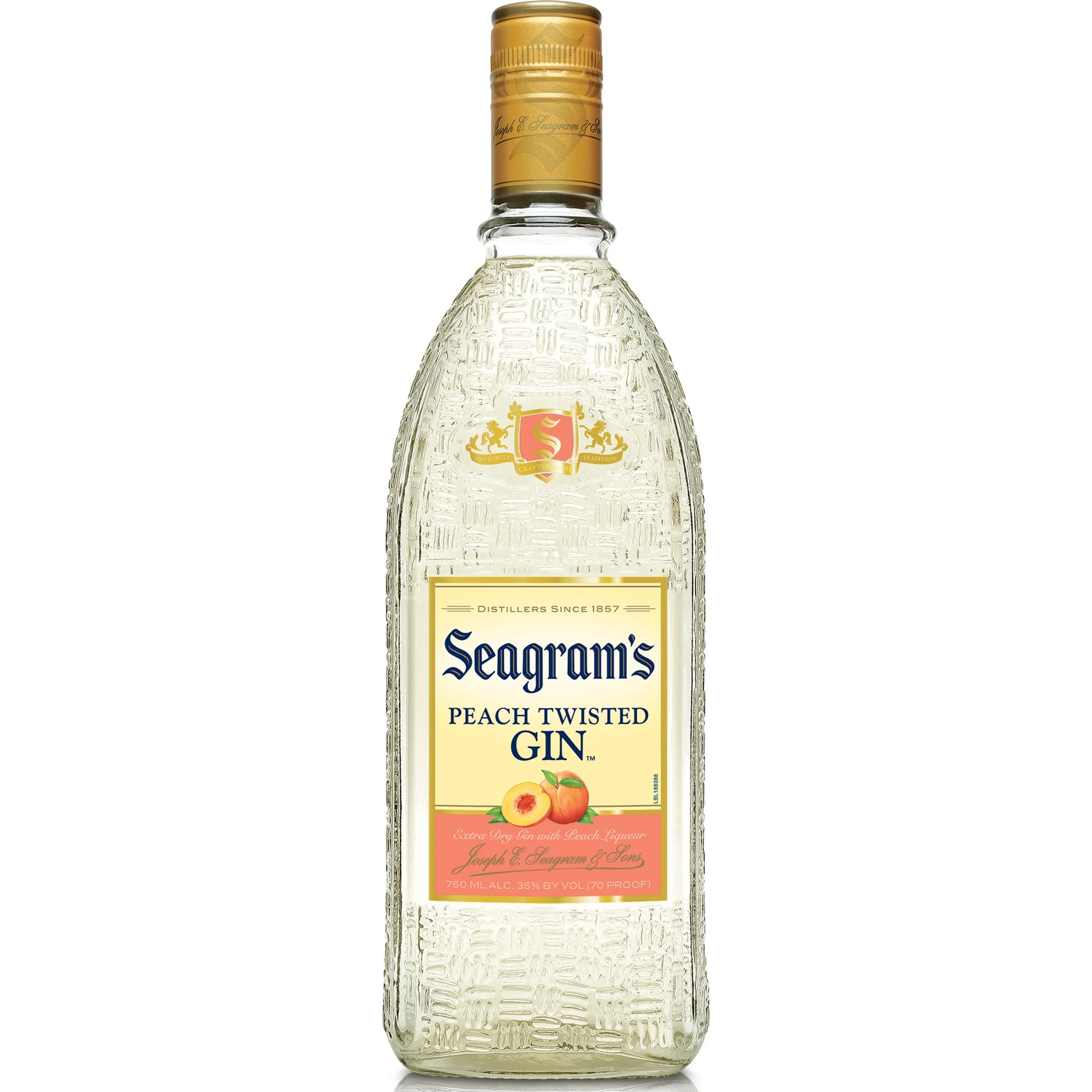 Seagrams Extra Dry Gin Peach 750ML