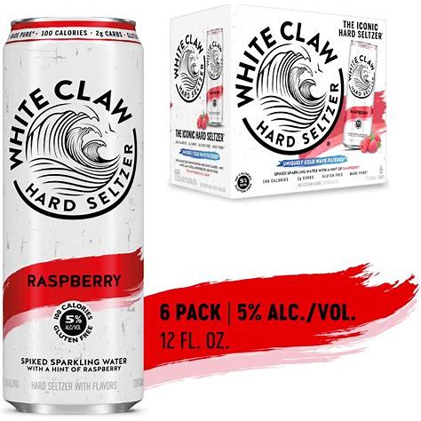 White Claw Raspberry 6PK Can