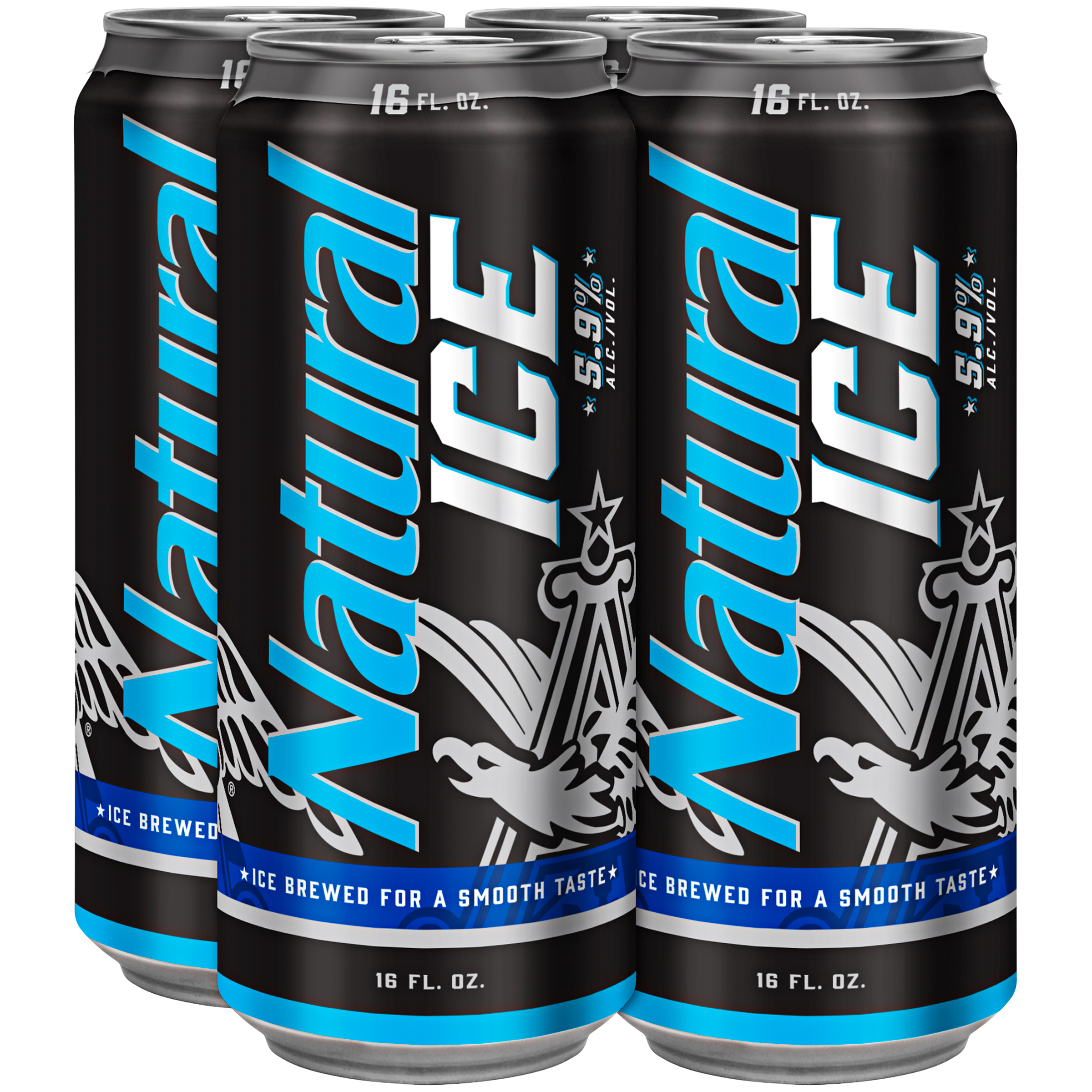 Natural Ice 16OZ 4PK Can