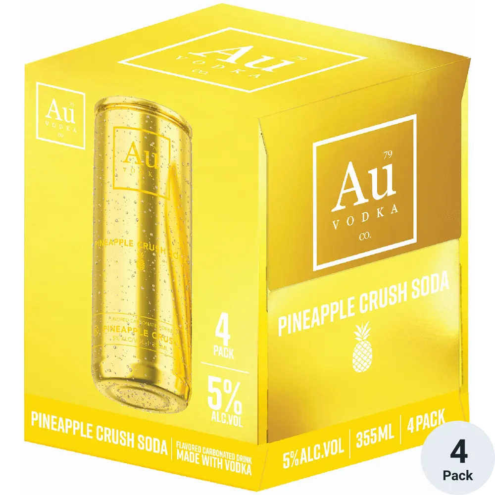 Au Vodka Cans Pineapple 4PK