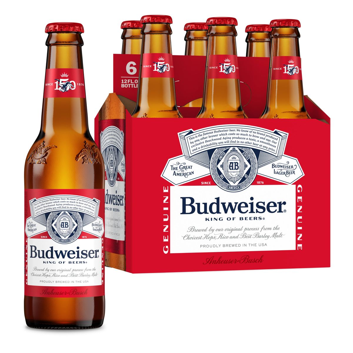 Budweiser 6PK Bottles