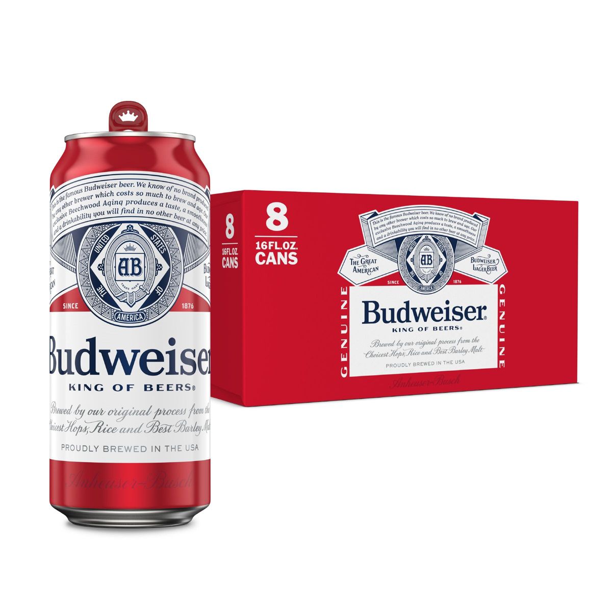Budweiser 16OZ 8PK Can