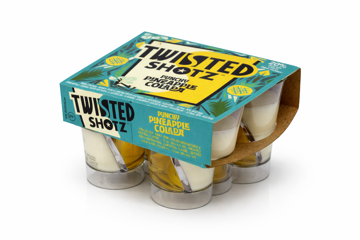 Twisted Shotz Punch Pineapple 4PK