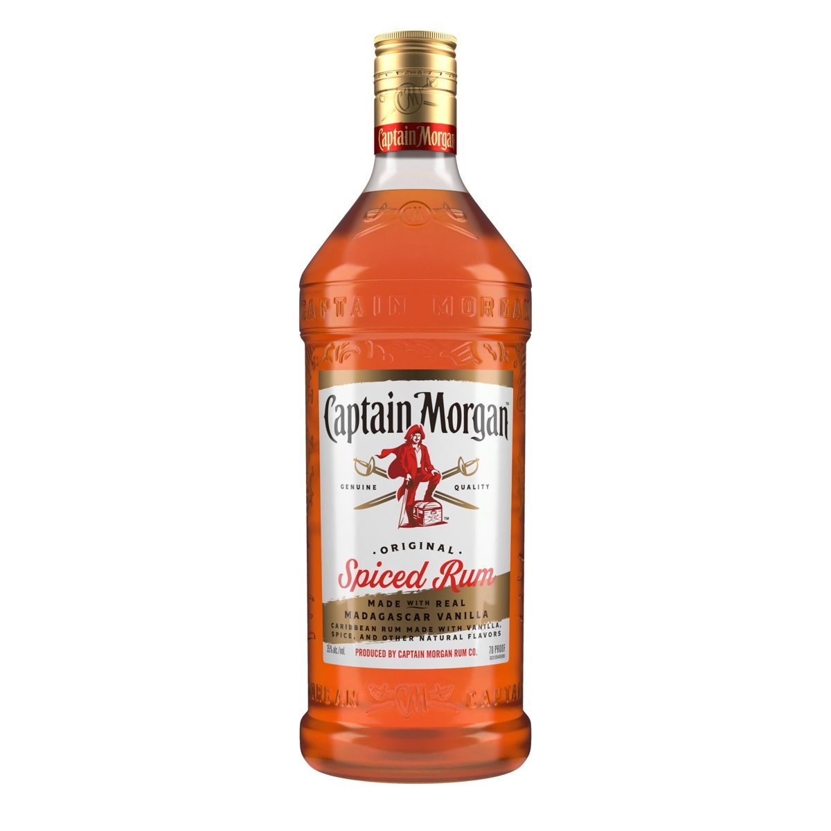 Captain Morgan Spiced Rum 1.75L Plastic