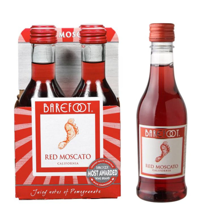 Barefoot 4PK Red Moscato 187ML